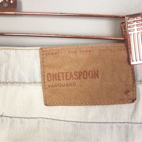 ONE TEASPOON | Vanguard in Brando Wash Fray Hem Denim Skirt Women’s Size 26 (2) - Picture 10 of 11